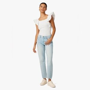 Joe’s Jeans The Lara Mid Rise Cigarette Ankle Jeans Wash Out Light Blue- Sz 27